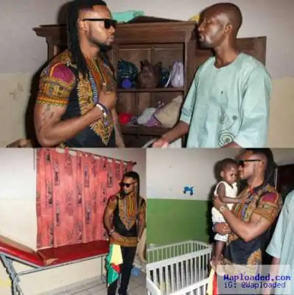 Singer Flavour visits Charity Home in Mali (photos)